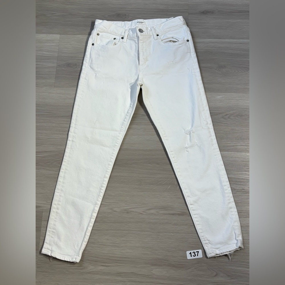 Moussy Women's White Skinny Jeans Made in Japan Size 28